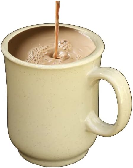 З-МЕМЕНТИ Гроздобер западно меламин кафе, луковична кригла, капацитет: 8 мл, 3-5/16 инчи диа. X 3-5/8 ”ч, бело или тен или песок 477