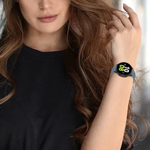 Центарински 20мм Спортски опсези компатибилни со Samsung Galaxy Watch 4/Watch 5/Watch Active 2 40mm 44mm/Watch 5 Pro 45mm/Galaxy Watch
