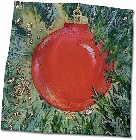 3дроза Слика или црвен Божиќен украс во дрво-Крпи