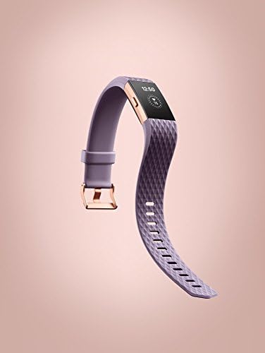 Fitbit Charge 2 Reathert Heart + Fitness Screstband, специјално издание, злато од розово лаванда, големо
