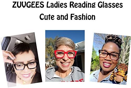 ЗУВГЕС Ретро Стил Квадратно Читање Стакло Големи Рамки За Очила Големи леќи 50мм