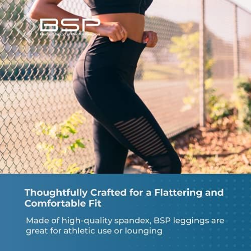 БСП Подобри спортски перформанси на женски тренинзи за вежбање - женски панталони за тренингот со мрежи и џебови, хеланки за