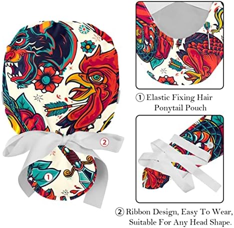 2 пакувања кинески митови легенди змеј црвена морнарица Работна капа со копчиња за прилагодување на џемперите за прилагодување на капи за жени