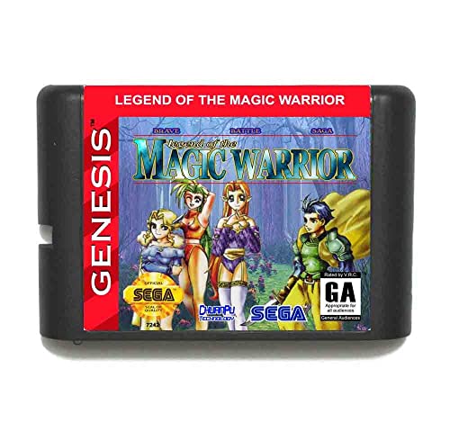 Храбра борба сага Легенда на Magic Warrior 16-бит картичка за игра за MD за Sega Mega Drive за Genesis-Pal-E