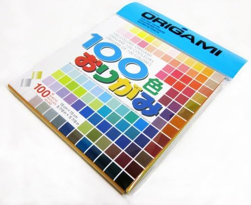 Аитох оригами хартија, 5,875 на 5,875-инчи, 100 бои, 100 по пакување, продадени како пакет од 2