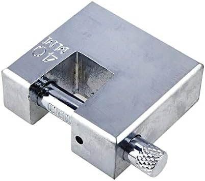 Curqia 1 пакет со цврст челик Д-облик на безбедносно заклучување на брави за надворешно користење со 3 клучеви за врата од гаража, контејнери,