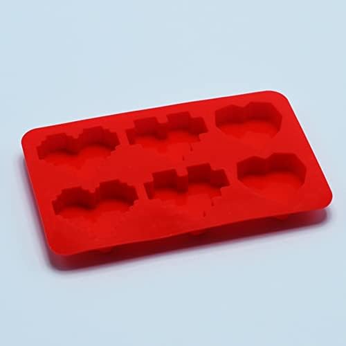 Blmiede DIY кристал капка лепак калап пиксели во форма на срцев силиконски мувла во облик на нестепена тава за печење