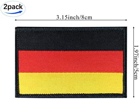 JBCD 2 пакет Германија знаме за лепенка тактичка германска лепенка на гордоста на гордоста за облека за облека за лепенка воена