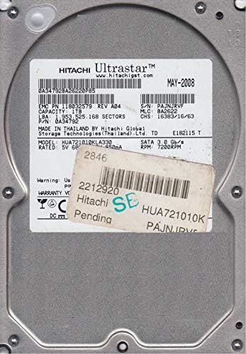Hitachi Hua721010KLa330 1TB 3G 7,2K LFF 3,5 SATA