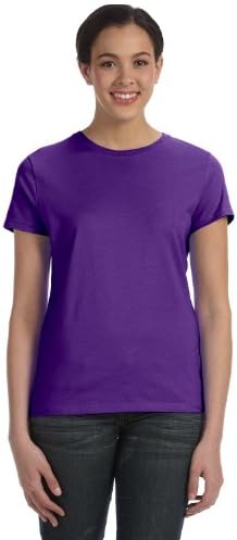 Виолетова маица на Hanes Nano-T Women
