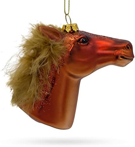 Божиќен украс за стакло од коњи