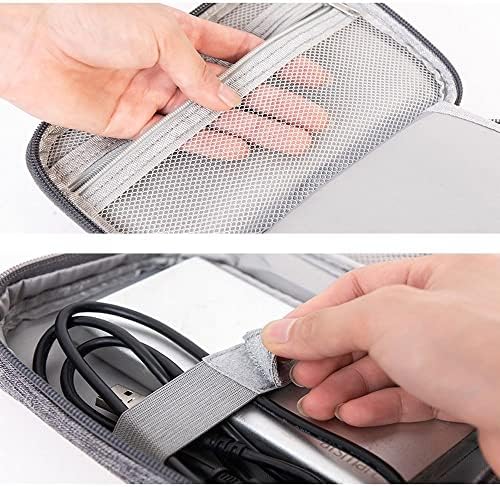HomeSoGood Торба За Складирање Пренослив Полнач ТОРБИЧКА USB Гаџет Патент Дигитален Џеб За Слушалки