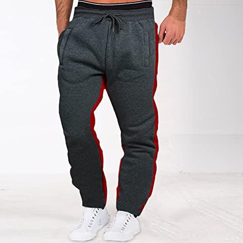 Полнхдлт пот панталони за мажи, машко основно активно руно џогер панталони-регуларни и големи и високи големини џемпери за џебови за