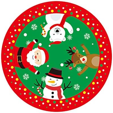 Абаодамско здолниште за елка, база на престилка, украсен подарок, килим, зелена и црвена боја, се користи за славење на Божиќ