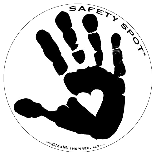 Магнет за безбедносно Место - Детски Отпечаток За Безбедност На Паркингот - Бела Позадина