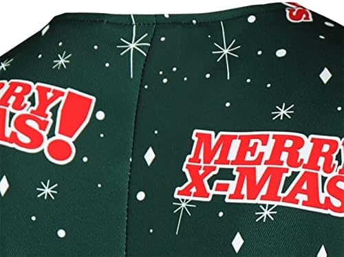 Машка модна обична Божиќна печатена костум за панталони за панталони од панталони од два костум за слободно време за мажи