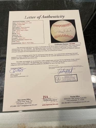 Дерек Џетер Њујорк Јенкис Сингл Потпишан Бејзбол Јса Нане-Автограм Бејзбол