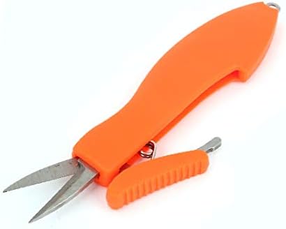 Риболов линија X-Gree портокалова пластична рачка за стискање на ножици (línea de pessca naranja mango de plástico puntada recorte