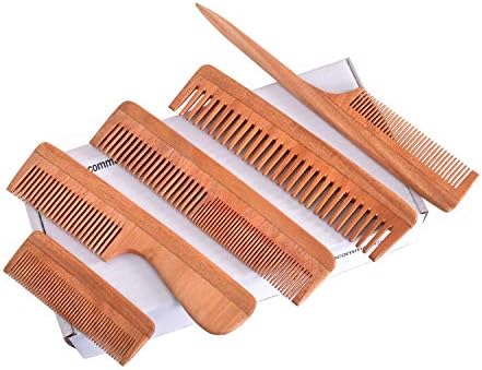 Невообичаени работи за подароци од 5 чешли за коса изработени од неема дрво