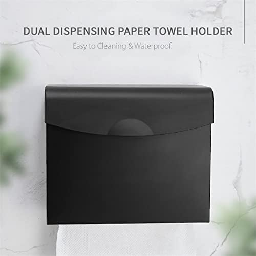 Liruxun wallид монтиран хартиена крпа Диспензерот со двојно дистрибуција на хартија Метал кујнски ткиво диспензер бања бања