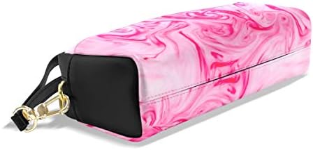 Врвен столтер молив со торбичка торбичка апстрактна розова боја на течност за студент за канцеларија за шминка 7.9x2.4x3.5in