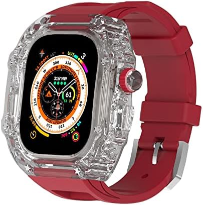 Илази за Apple Watch Ultra 49mm заштитен мод за покривање серија 8 7 6 5 4 SE лента за нараквица лента за нараквици, светлосна должност солиден