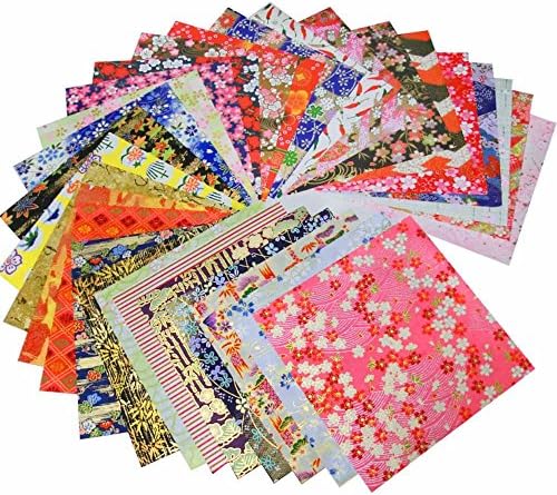 Гукра традиција Јузен Ваши хартија 5,5 x 5,5, јапонски чиогами васи хартија 30 чаршафи