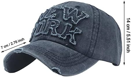 Оригинална гроздобер њујоршка капа Американска бејзбол капа за жени мажи измиени потресени прилагодливи тато шап бејзбол капа