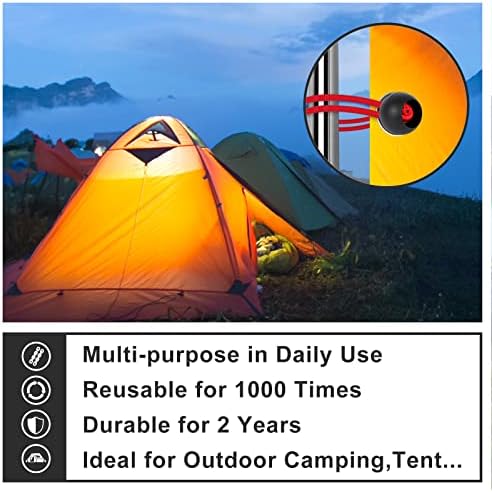 Топчиња за банџи 12 инчи, 50 парчиња топки со корпи за кабелки со тешки шатори на шатори за банџи врзани за кампување, засолниште, товар,