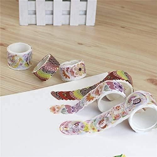 Zjff 4pcs DIY Washi Tape маскирање хартиена лента за хартија уметност занаетчиска лента лента лента боја декоративна лента налепница
