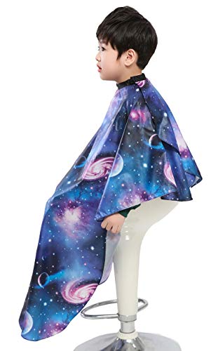 Детска Фризура Берберска Наметка За Сечење Коса, Стилизирање и Шампон-Вселенско Ѕвездено Небо Печатење
