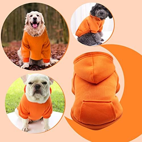Куче Божиќни џемпери голема раса девојче џемпер средно зимско куче дуксе момче со џебни кучиња руно за мала облека за кутре -