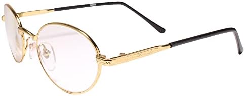 Златна рамка Класик Вистински гроздобер 90 -ти читач овален 1,75 очила за читање