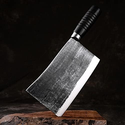 Crivers Cleaver нож, плескавици за месо, целосна рачна кујна со рачно фалсификување кујнски готвач нож со висока јаглерод челик коска исецка