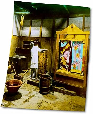 3drose гроздобер јапонски умира кимоно ткаенина фабрика за текстил стара Јапонија 1890 -ти - крпи