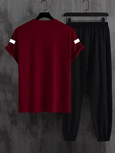 Fioxa Облека со две парчиња за мажи кои рефлектираат четка за печатење на четка и џемпери за половината