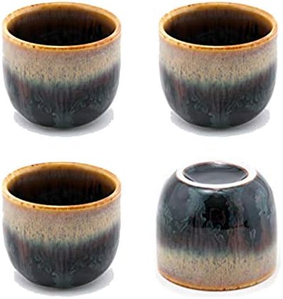 Среќна продажба, сет од 4 совршени чаши за керамички сакети 2 fl oz јапонски ресторан снабдување