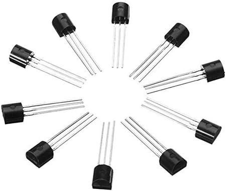 Намирници на Гумп 100 парчиња BC547 до-92 NPN 45V 0,1A NPN PBP Транзистори со ниска моќност