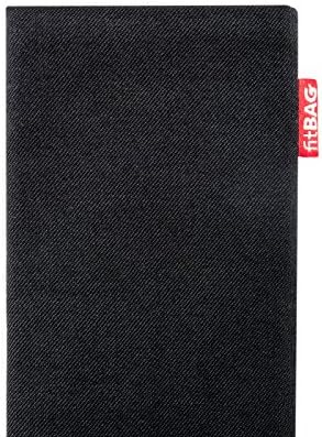 Fitbag Rave Black Custom Tootered Relaive за Apple iPhone 11 | Направено во Германија | Покрив за торбичка со ткаенини со фино костум