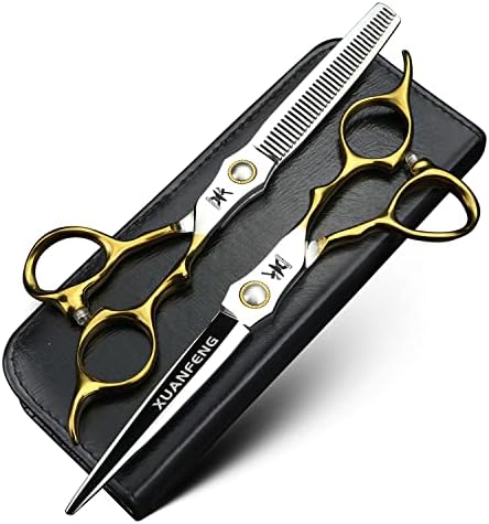 Ксуанфенг Златна Рачка Професионални Ножици за Коса 6,5 440с Челични Ножици За Сечење Бербер И ножици За разредување, Погодни За