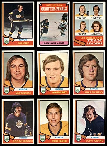 1974-75 Топс тимот на Лос Анџелес Кингс се постави во Лос Анџелес Кингс - Хокеј екс Кингс - хокеј