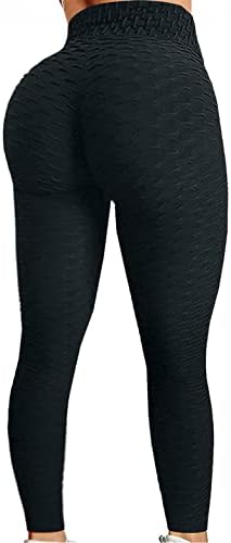 Хеланки за жени, женски задник кревајќи високи половини јога панталони за контрола на стомакот