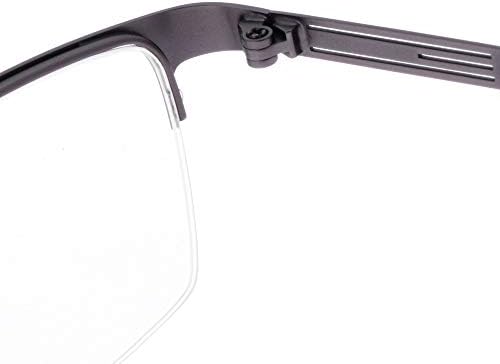 Jcerki фотохроми сиви очила за читање +0,50 јачина на половина рамка мажи за очила