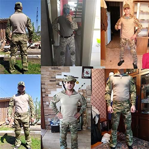 Hcclijo Мажи Борба Со Коленото Влошки Airsoft Тактички Воена Армија Панталони Пешачење Маскирна Панталони