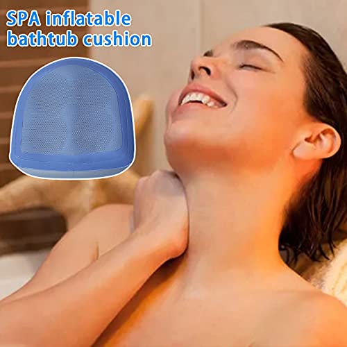 Перница за масажа на када за надувување, мека грб Поддршка за бања бања, бања и топла када бустер седиште на надувување када масажа за масажа