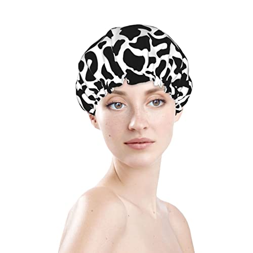 Womenените што можат да се користат за истегнување на полите, капа од крава точка, печати двојни слоеви водоотпорна капа за бања