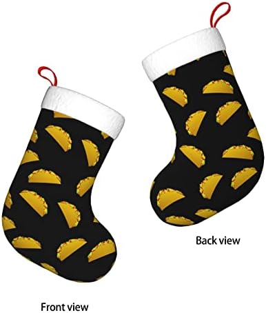 Аугенски Божиќни чорапи Тако Мексико двострано камин што виси чорапи