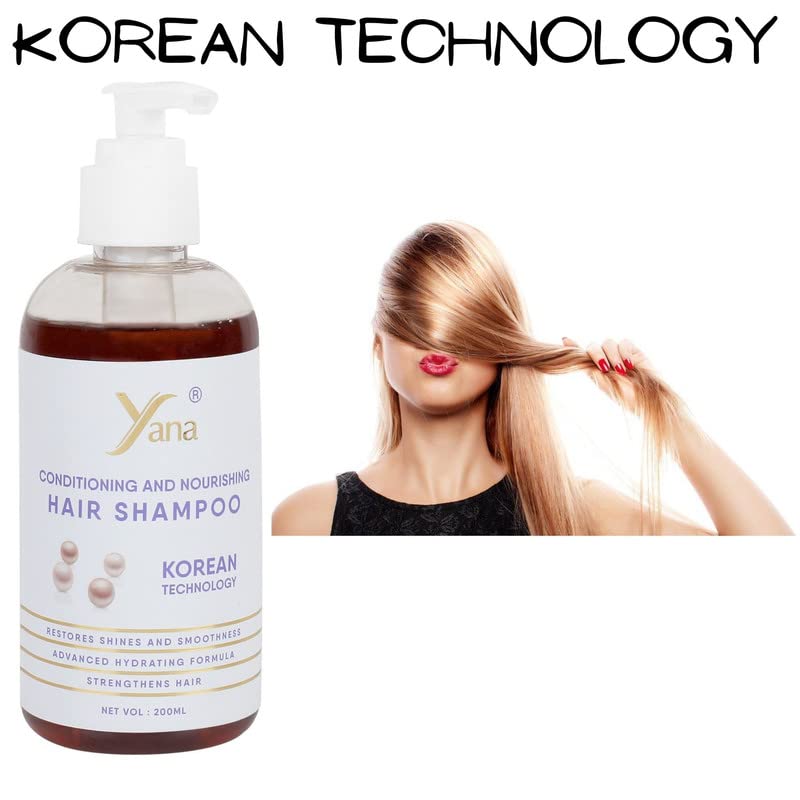 Јана шампон за коса со корејска технологија природен шампон за контрола на падот на косата