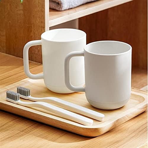 Tbiiexfl Јапонски чаша за миење садови за миење садови за четка за четки за заби чаша уста за домаќинство пластично сет пар чаша