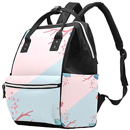 Пролетни Цвеќиња Торби За Торби За Пелени Ранец За Мумии Торба За Пелени Со Голем Капацитет Патна Торба За Нега На Бебиња